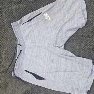 Nike Gray Athletic Shorts with Adjustable Fit